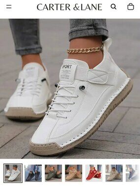 NEW Emiline Women's Comfort Support Sneakers White Size 40 US 9.5